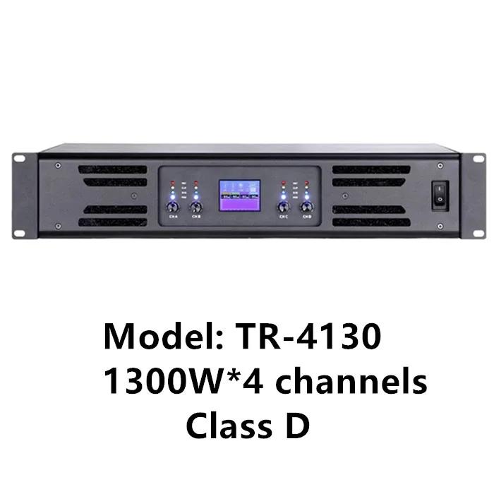 Звуковое оборудование TR-4130, лучший четырехканальный усилитель мощности бас-гитары 1300 Вт для церковной звуковой системы