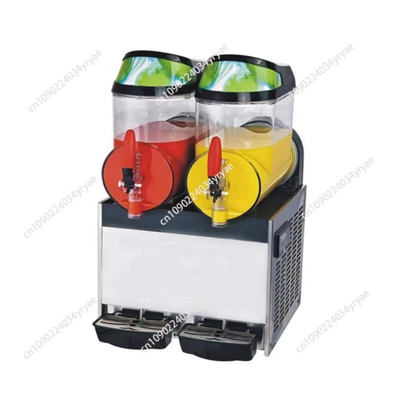 

New type of frozen beverage slush automatic sales ice puppy making machine 2 cans ice slush machine