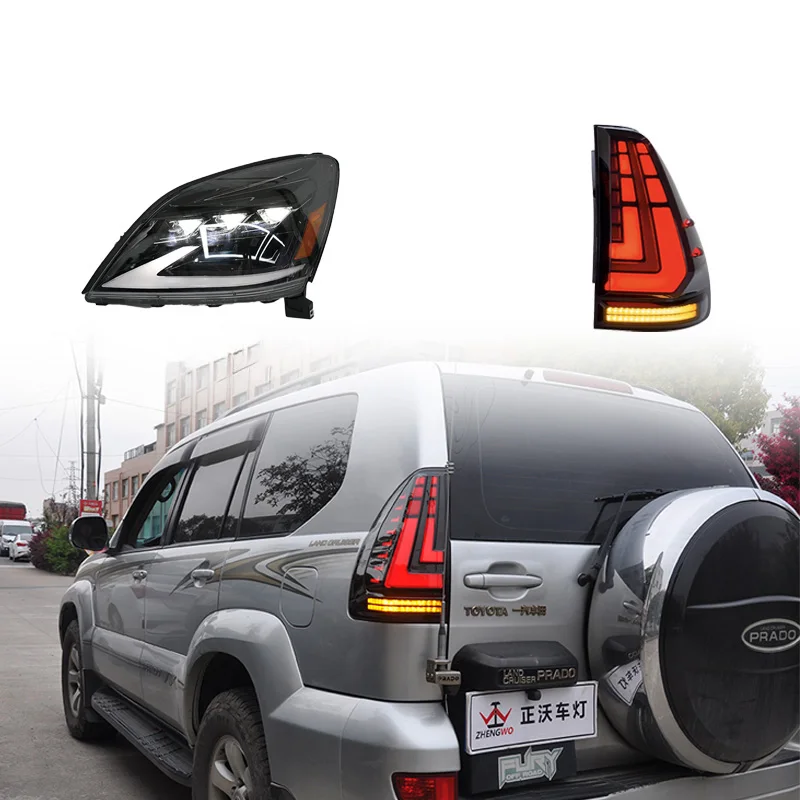 

High Quality For Lexus Gx470 Led Tail Light And Headlight Upgrade The New Design Backlight Dynamic Lamp Accessories2003-2009