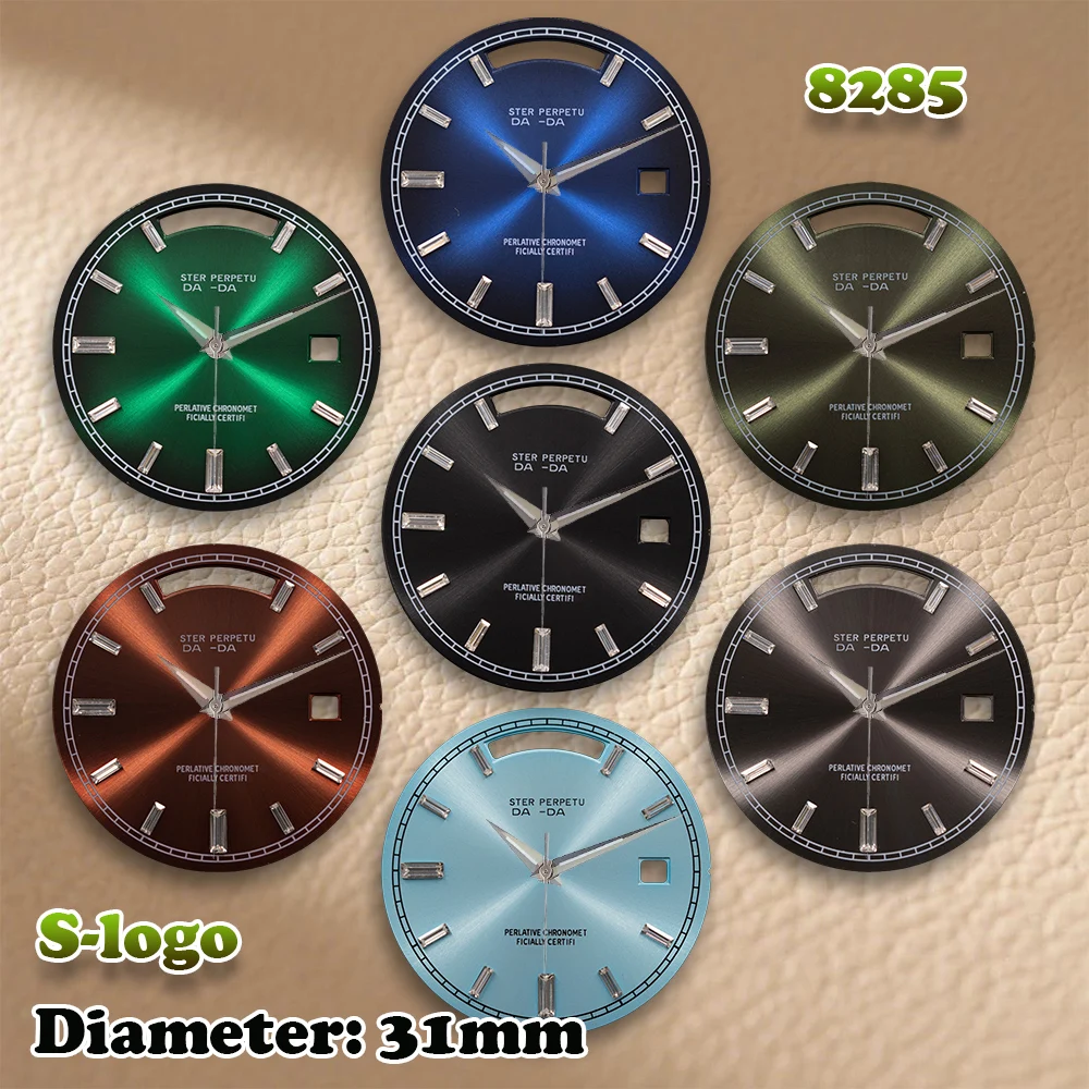 

Мужские автоматические часы 8285 — логотип S 31 мм с хрустальным стержнем и бриллиантами | Нет ночника | Аксессуары для модификации часов