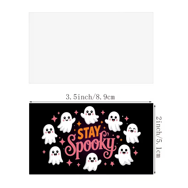 50/100pcs Halloween Ghost Invitation Cards Cute Ghosts Perfect for Kids' Requesting Sugar Cards Horror Party Theme Party