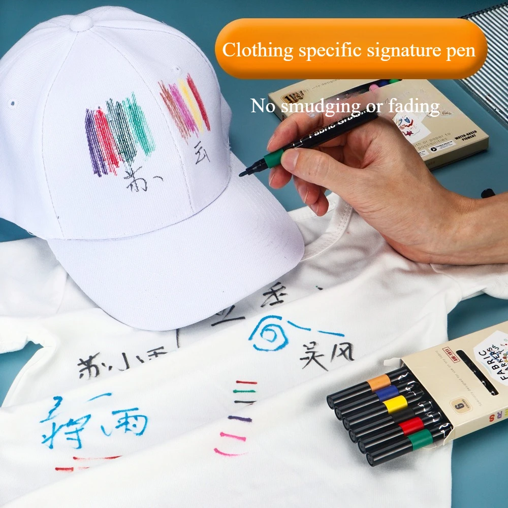 6/8/12/24/30 ألوان أقلام خطاط (ماركر) من القماش مقاوم للماء علامات ملونة القلم للفنان روك اللوحة الزجاج السيراميك النسيج لتقوم بها بنفسك بطاقة القلم