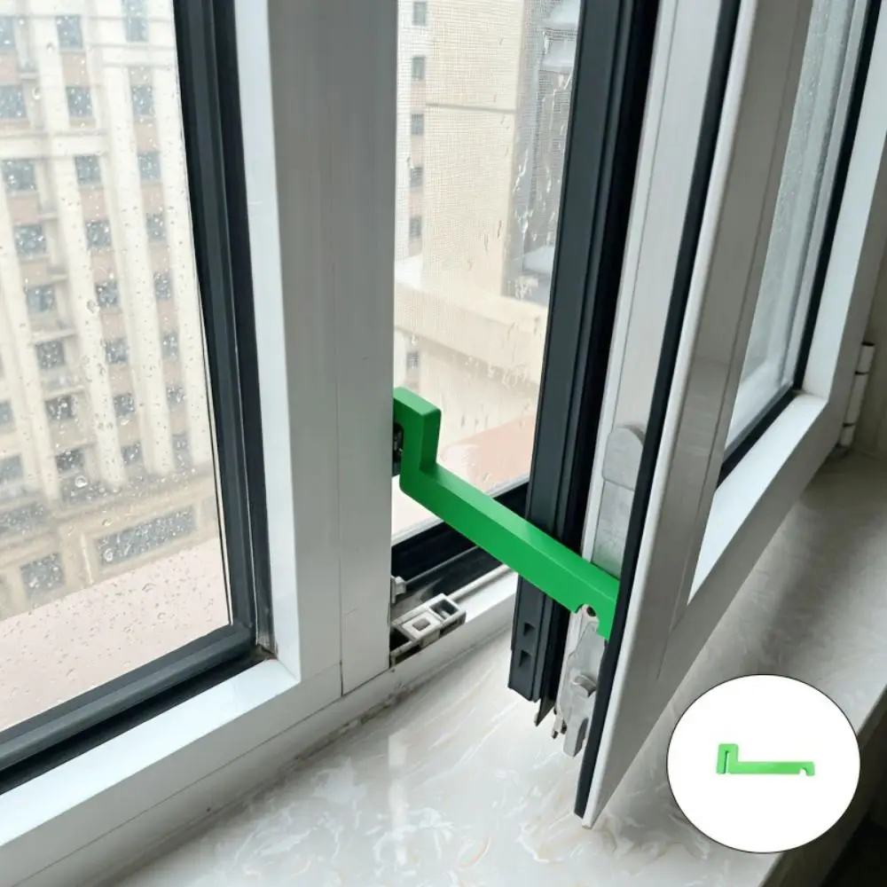 No-Drill Window Opening Limiter Outward Opening Flat Opening Safety Limit Block Fixing Design Anti-Shake Window Door Stop