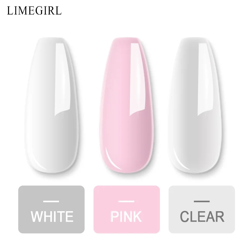 Nail Crystal Powder Kit Acrylic Liquid Set With Nail Brush Pink White Nails Powder For Nails Extension Carving Beginner Set