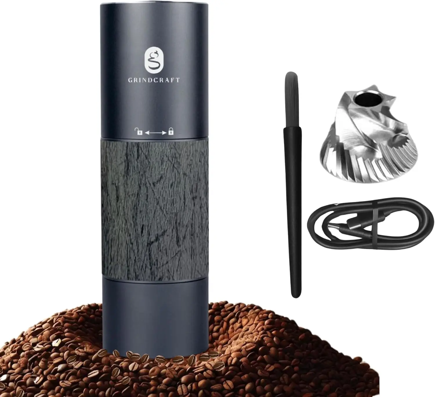 

Electric Coffee Grinder, Premium Stainless Steel Burr Coffee Grinder, Espresso Grinder Electric, Portable Grinder, Perfect