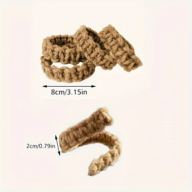 20 pcs Braided Curtain Clip - Curtain Tieback Rope Holdback for Bedroom Living Room Home Decor
