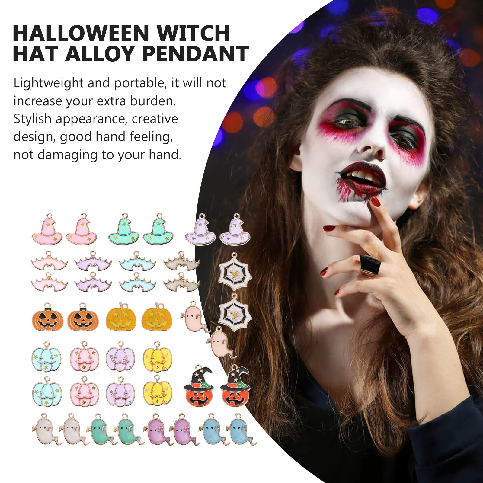 

42 шт., ювелирные изделия из сплава «сделай сам», подвески, яркий процесс капающего масла, ожерелье, очаровательные серьги «сделай сам», материал для изготовления браслетов