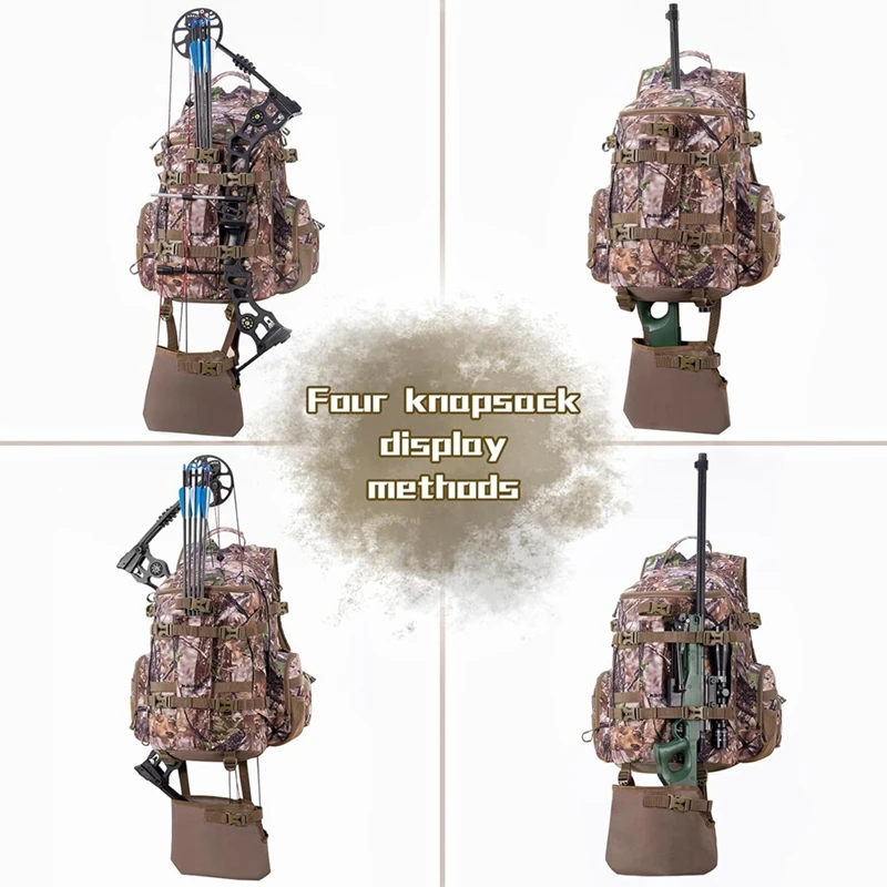 Large Hunting Backpack For Bow With Waterproof Hunting Gear Accessories