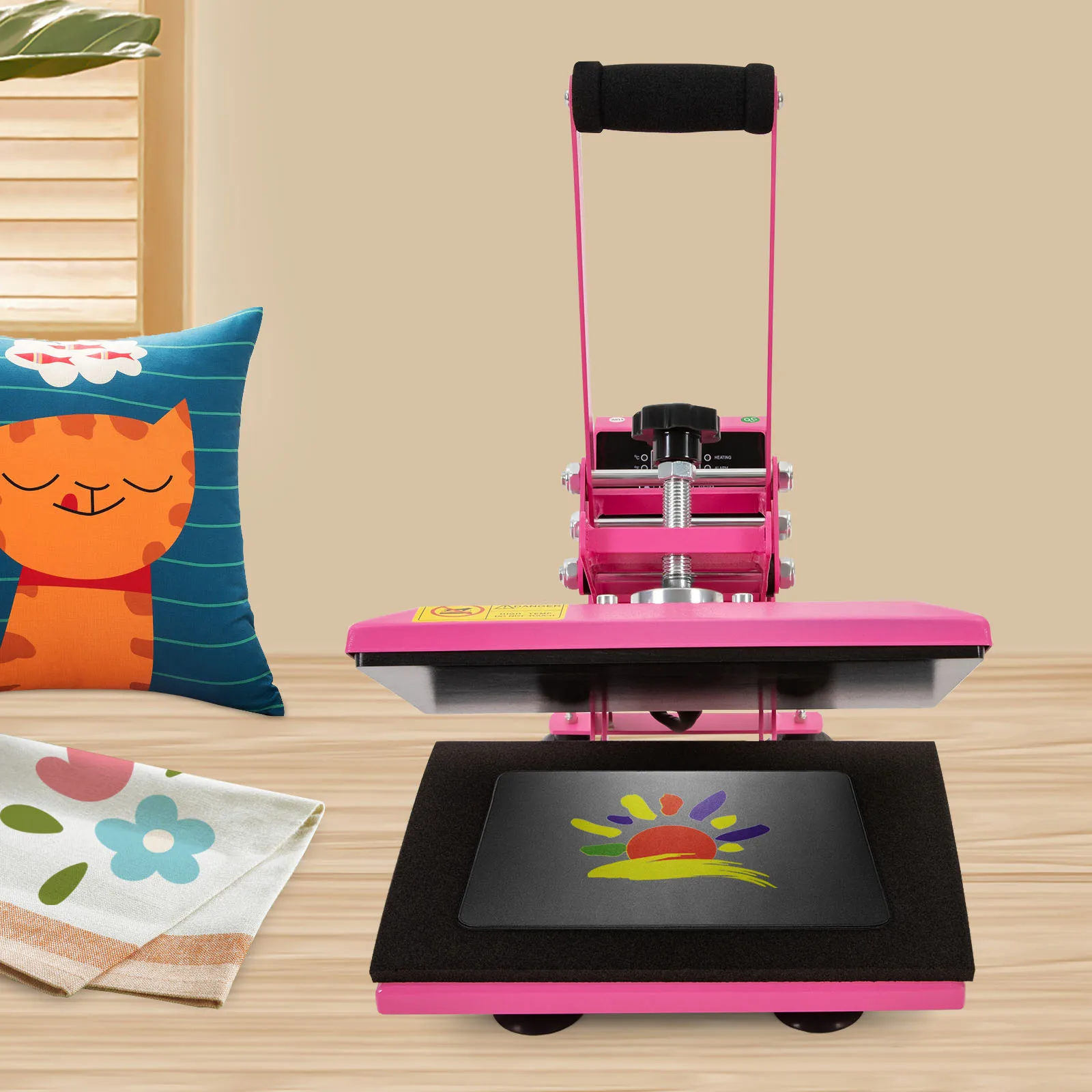 

11.8*9 inch 700W Heat Press Machine FOR DIY T Shirts T Shirt Press Machine 0-400℃/0-752°F With Power Cord