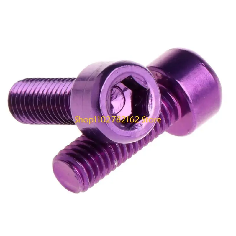 547B 1 Pair Bike Water Bottle Cage Bolts Aluminium Alloy Socket Tapping Screws