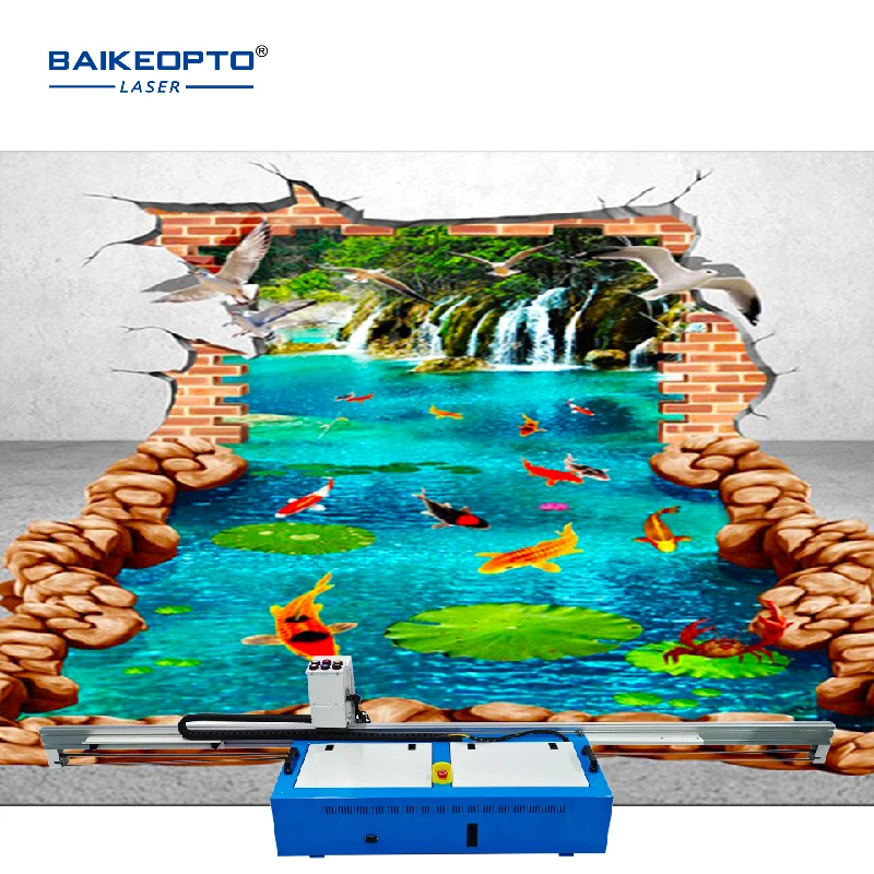 Machine d'impression tout-en-un UV multifonctionnelle pour sol et mur