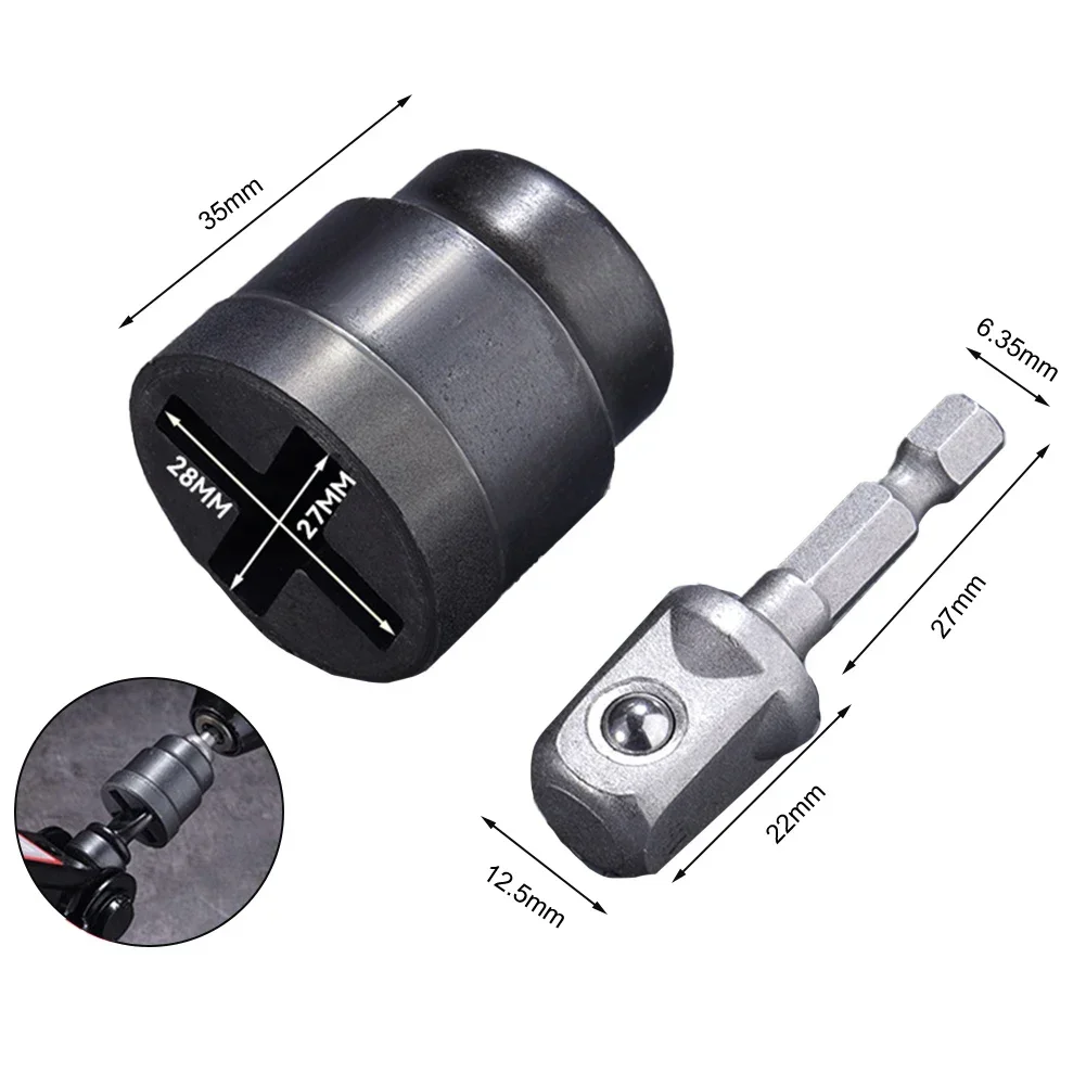 سميكة سيارة المفتاح الكهربائي مقبس متفرع سريع الصليب مقبس متفرع استخدام الكهربائية المتقدمة لأدوات يدوية لقمة مثقاب تأثير