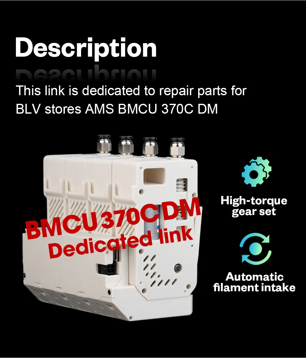 BLV ® BMCU 370C DM 370C Dual-Mikroschalter Reparaturteile Hochdrehmoment-Getriebe Dual-Mikroschalter-Platine – Detail 2