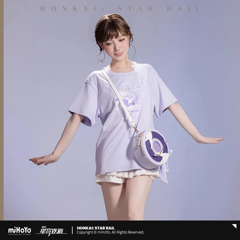 

[Genuine] Game Honkai Star Rail Robin Cosplay Costumes Theme Impression Series T-shirts Summer Adult Cotton Short Sleeve Tops