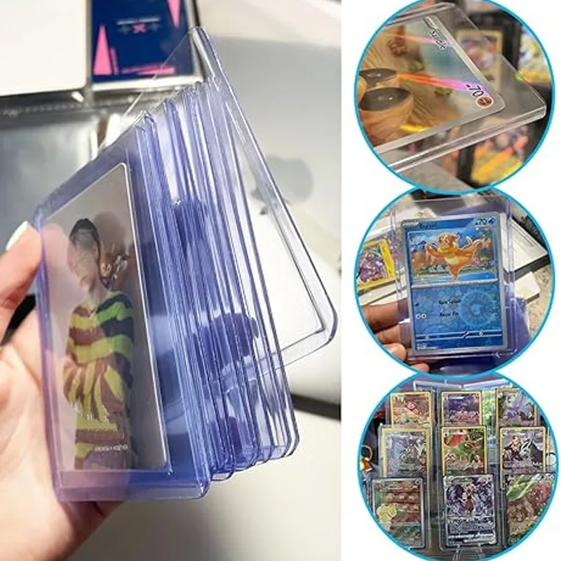 10-50pcs 고품질 PVC 스포츠 카드 수호자 TopLoaders 방수 안티 페이드 애니메이션 연예인 수집 투명 카드 커버