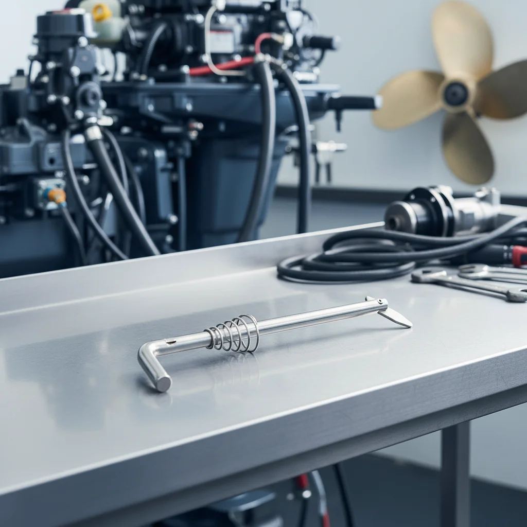 

Тяга наклонно-поворотного механизма и пружина 350-62121 (8-18 л.с.), 369-62122-2, 350-62121-2 для Tohatsu Mercury Mariner (4-18 л.с.), 350621212M, запчасть для лодочного двигателя