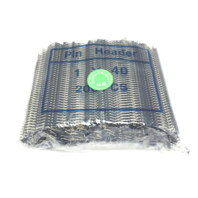 10pcs/lot Hot Sale 40 Pin 1x40 Single Row Male 2.54mm Breakable Pin Header Connector Strip