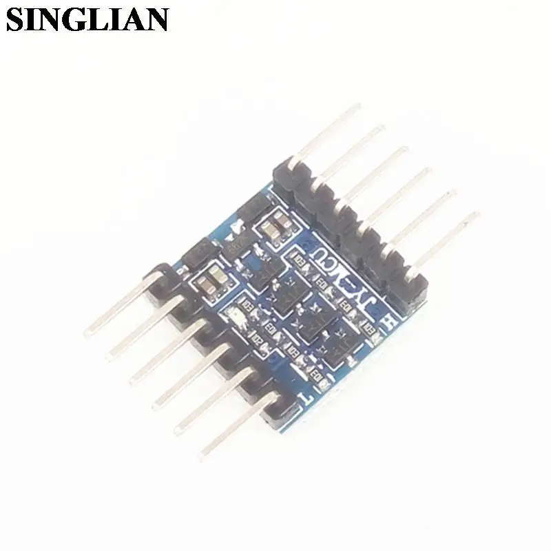 

4-канальный МОП-модуль 5 В и 3 в для взаимного преобразования IIC UART, блок питания, гибкий штифт