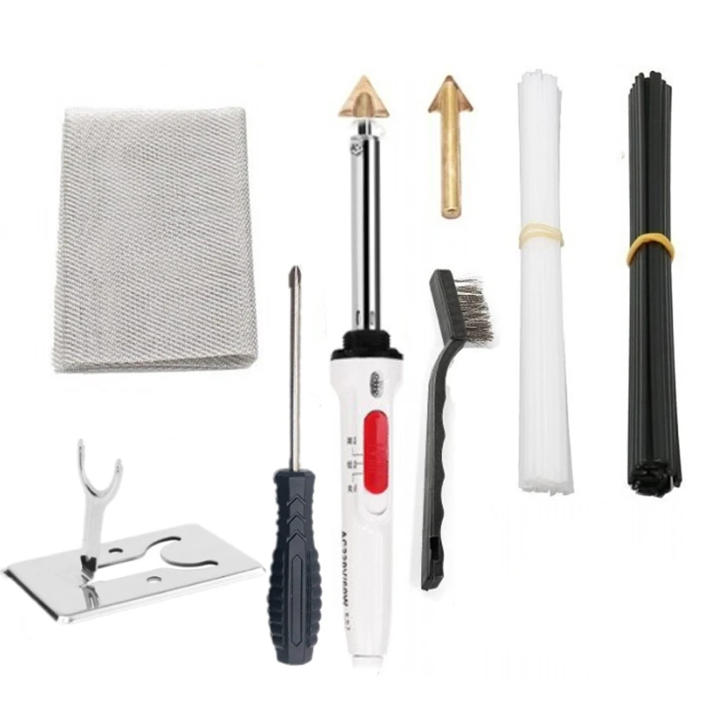 Set Listrik Kawat Las Plastik Besi Solder 110V 80W Perbaikan Papan Sirkuit Daya Tinggi Konduktivitas Termal Unggul