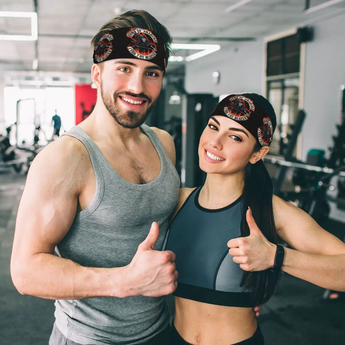 عصابة رأس رياضية مخصصة لأبناء الفوضى لليوجا، عصابة رأس سريعة الجفاف للرجال والنساء #6