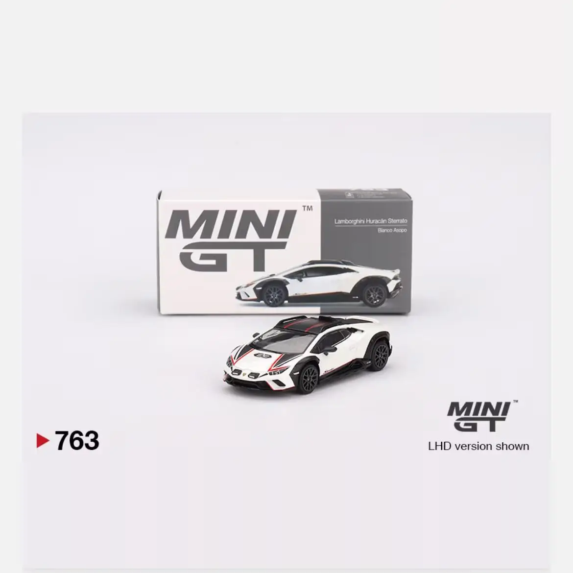 TSM MODEL MINlGT#763 1:64 Huracan sterrato Bianco Asopo Collection diecast alloy car model decoration gift