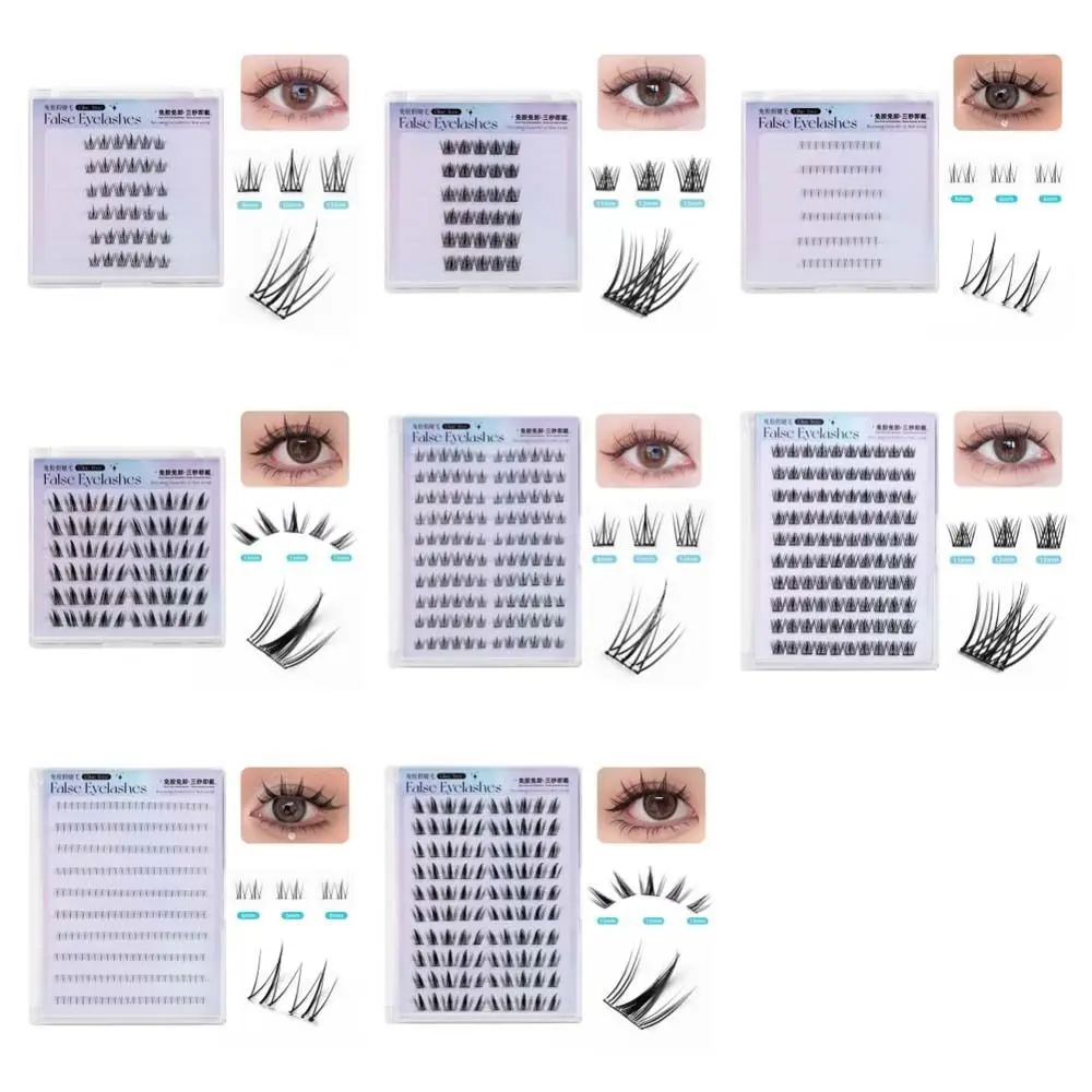 Faux-cils auto-adhésifs individuels, sans colle, bricolage, Extension de cils, maquillage