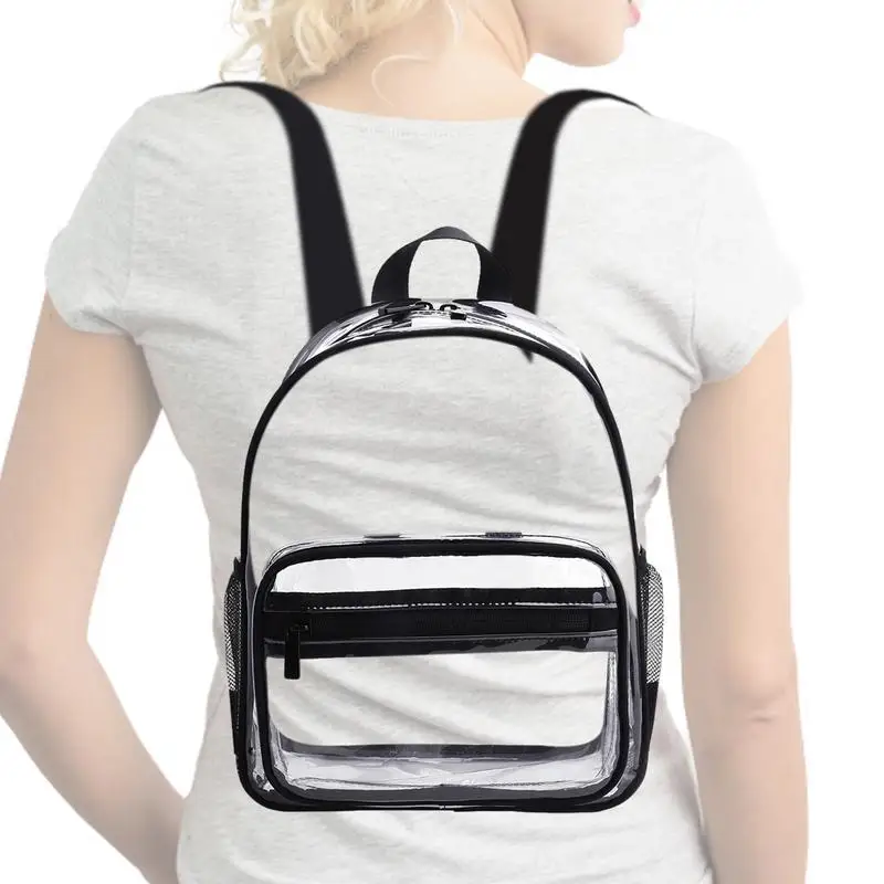 Clear Backpack Bookbag See Through Book Bag Large Capacity 3 Color Back Pack Book Bag For Elementary/Middle School