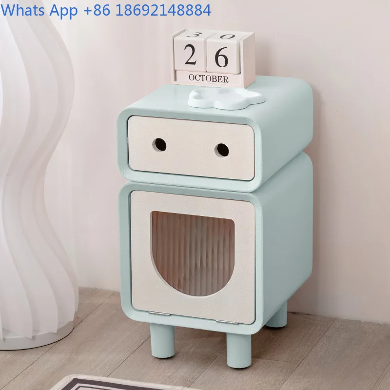 الشمال خمر السرير الجدول غرفة نوم المنزل خزانة صغيرة كريم نمط الإبداعية السرير المنظم