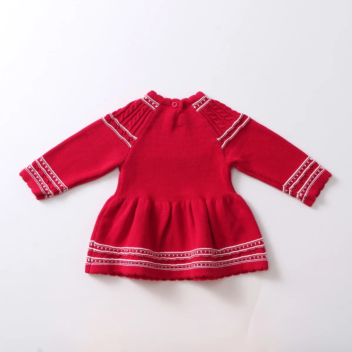 فستان الأميرة الجميل للفتيات الرضع لخريف 2026 فستان محبوك لطيف للفتيات الصغيرات من عمر 0 إلى 4 سنوات فساتين محبوكة لعيد الميلاد والعام الجديد للأطفال الصغار