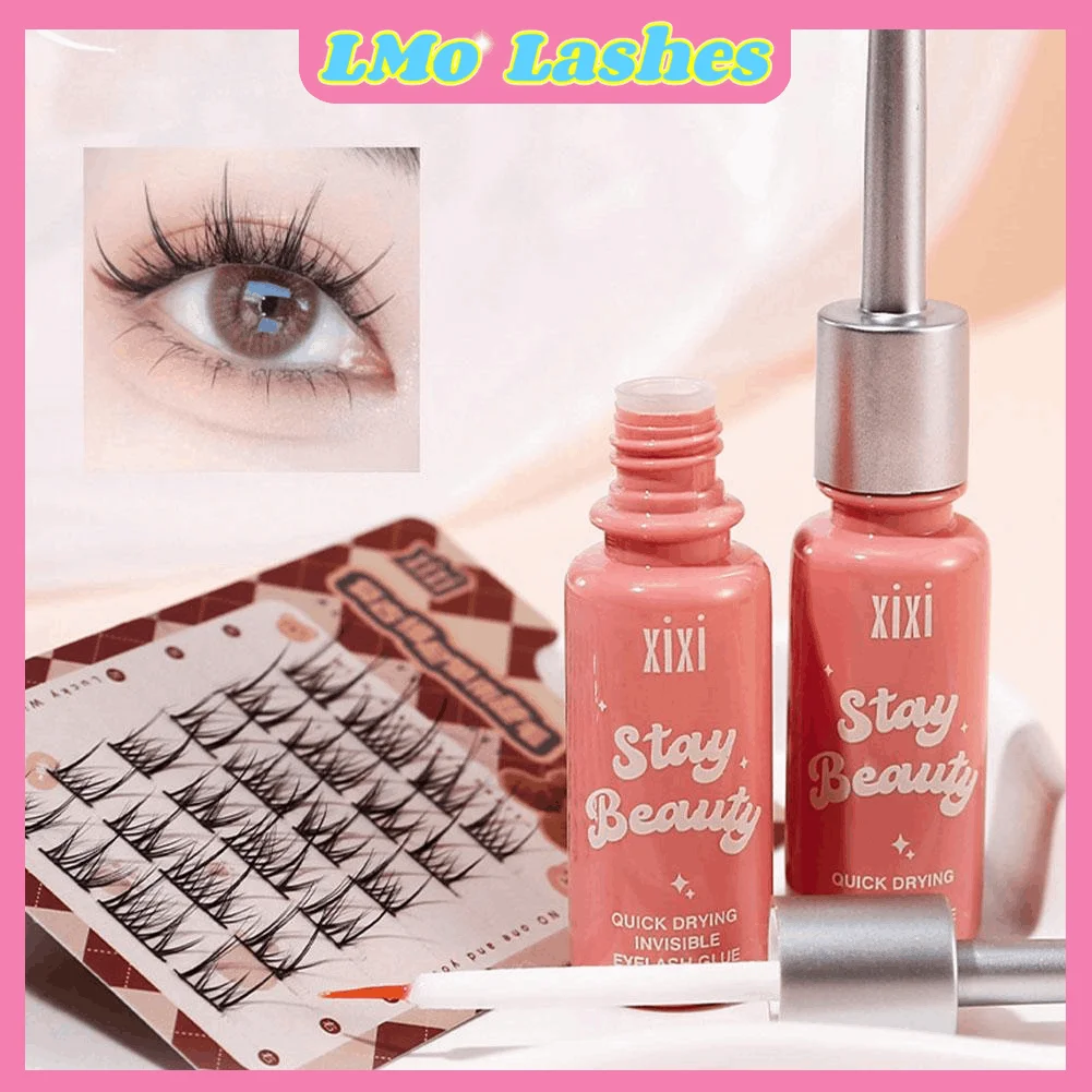 Invisib Lquick Dry 目に見えないつけまつげ接着剤透明ナチュラルつけまつげエクステンション接着剤自己粘着防水ツール