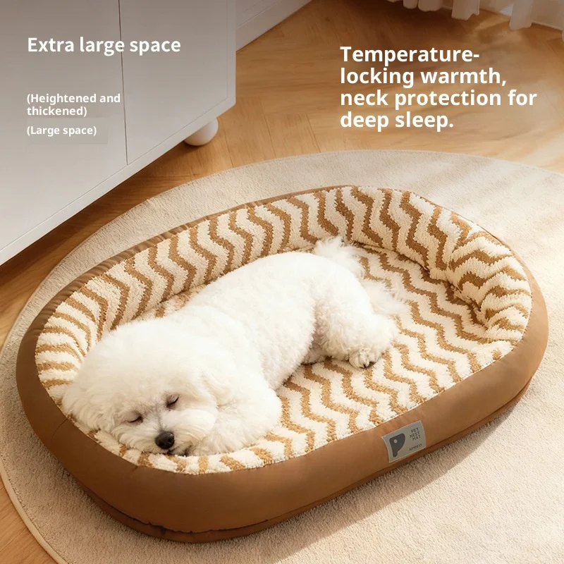 

Winter Dog Bed Waterproof Machine Washable Fleece Lined for small Dogs Safe Feel Extreme Winter Winter Warm hermal Pet Shelter