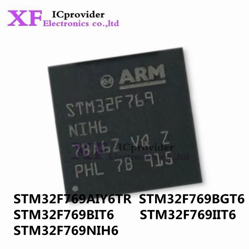 New STM32F769AIY6TR STM32F769BGT6 STM32F769BIT6 STM32F769IIT6 STM32F769NIH6 STM32F769 BGA