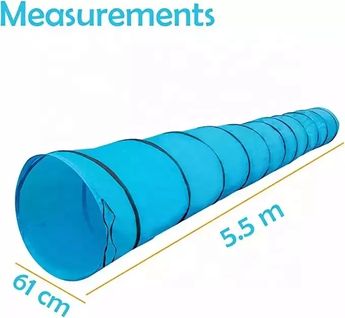 犬のトレーニングと運動のためのオープントンネル、折りたたみ式キャリーバッグ、敏捷性装置、8フィート