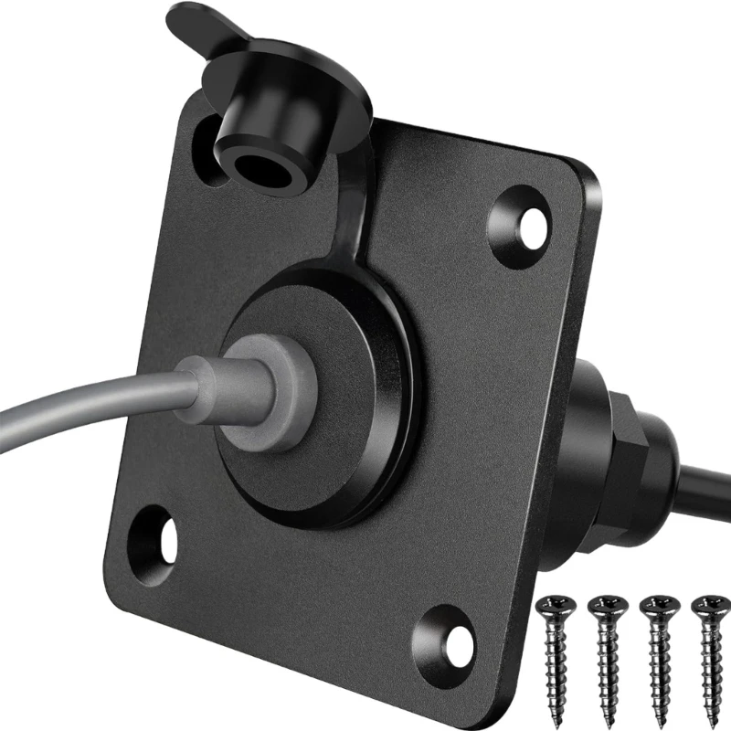 Easy Install Waterproof Electrical Outlet 5A Current Capacity Camping Power Component Designed for Satellite Mini Systems