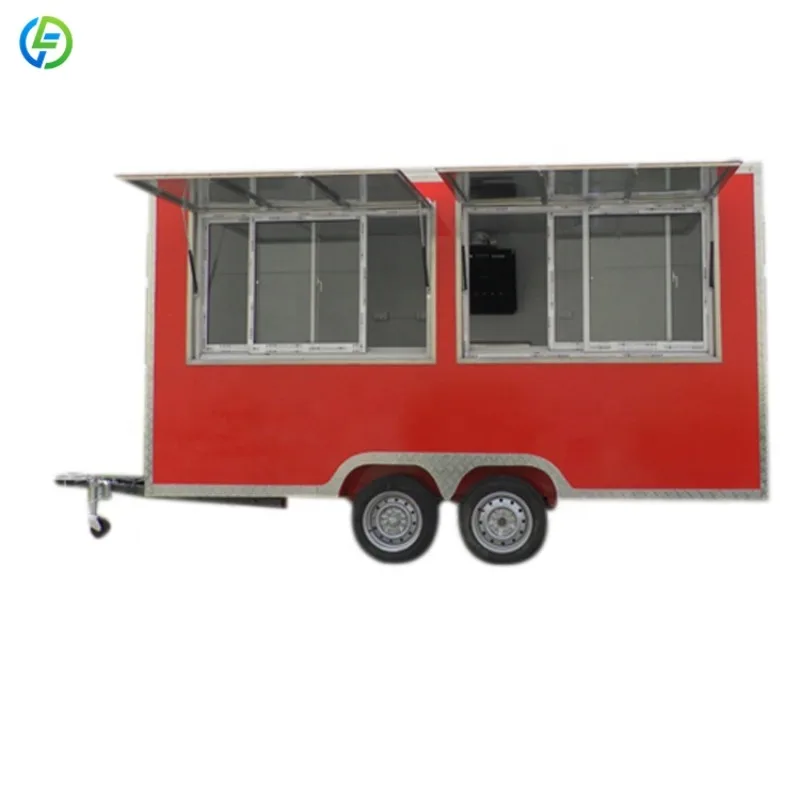 Customized High Quality Food Trucks And Customer Attraction Equipped With State of the Art Cooking Facilities