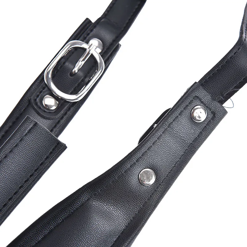 2Pcs Adjustable PU Leather Accordion Shoulder Straps For 96-120 Bass Accordions Harness Black Strap