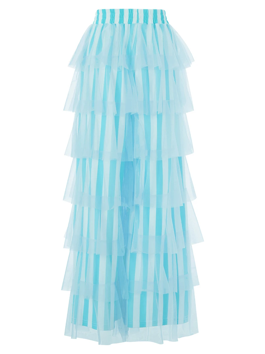 سراويل نسائية بكشكشة وخصر مرتفع ، بنطال أنيق جمالي من Y2K غير رسمي للحفلات ، ملابس خروج طويلة ، موضة جديدة