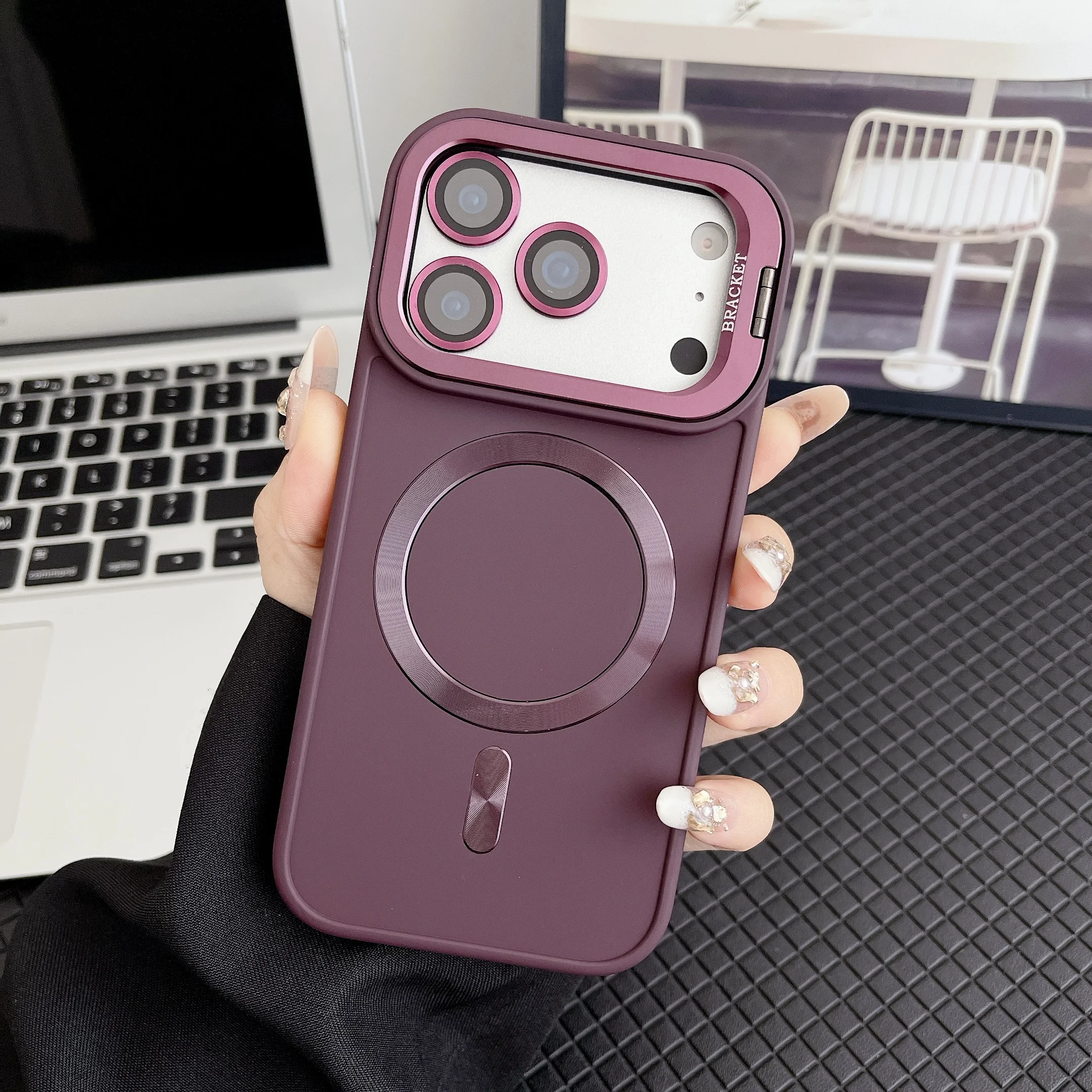 

2025 pro Liquid Silicone Magnetic Phone Case for iPhone 17 pro - Shockproof Anti-Drop Cover with Lens Guard