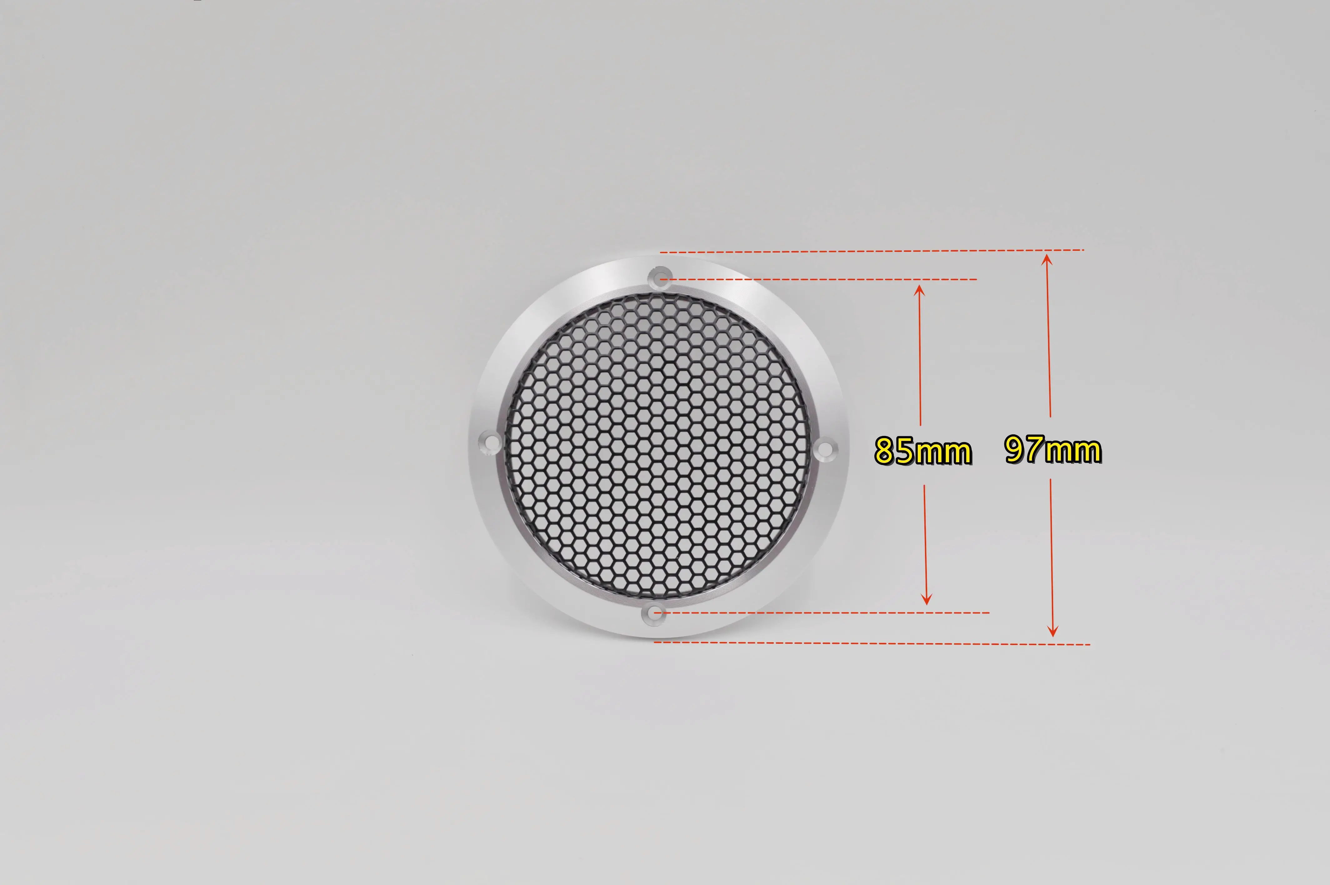 2PCS Diy 3.5-inch car stereo mezzo speaker grille net housing aluminum subwoofer net speaker metal protective cover