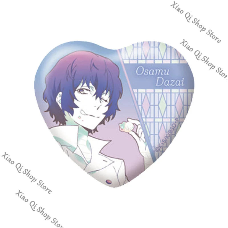 بونغو الضالة الكلاب على شكل قلب صفيح شارة دازاي أوسامو إيزومي كيوكا حقيقية الطبعة الثالثة جمع عرض هدية