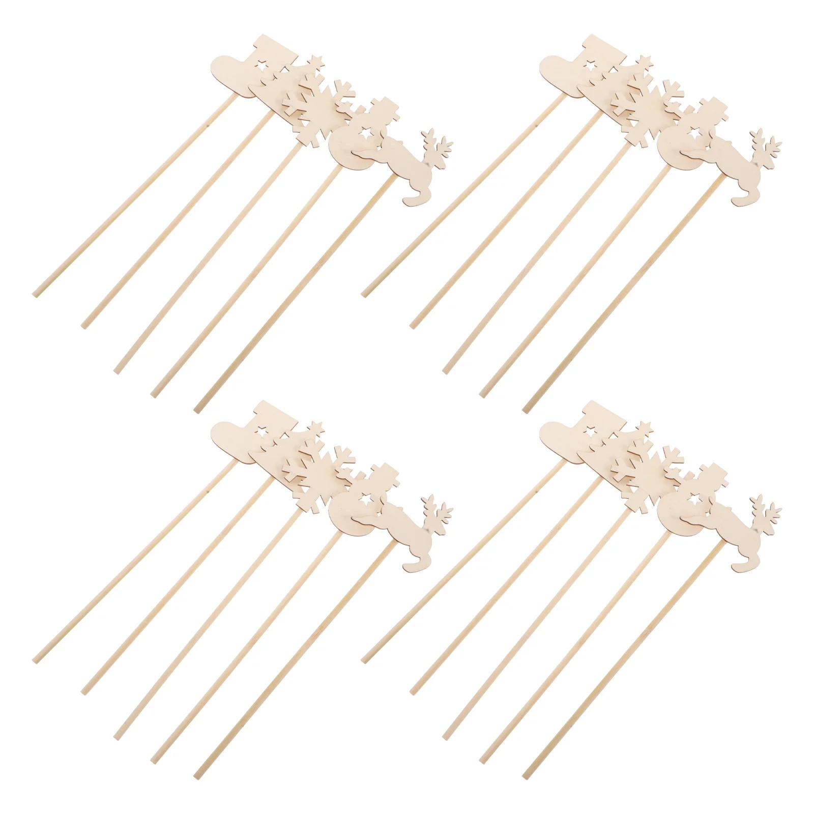 

20Pcs Unfinished Wooden Fairy Wands DIY Crafts Christmas Princess Wand Stick for Art Creativity Cosplay Wands for