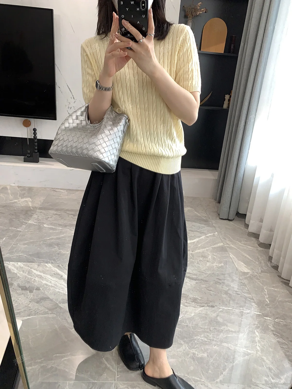 

Шикарная весенне-летняя юбка миди с высокой талией и дизайном в виде цветочных бутонов для офиса, легкая, для зрелых женщин