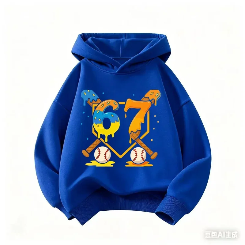 هوديي للأطفال من Viral 67 بشعار إنترنت مضحك، زي مريح وعصري وممتع للأطفال