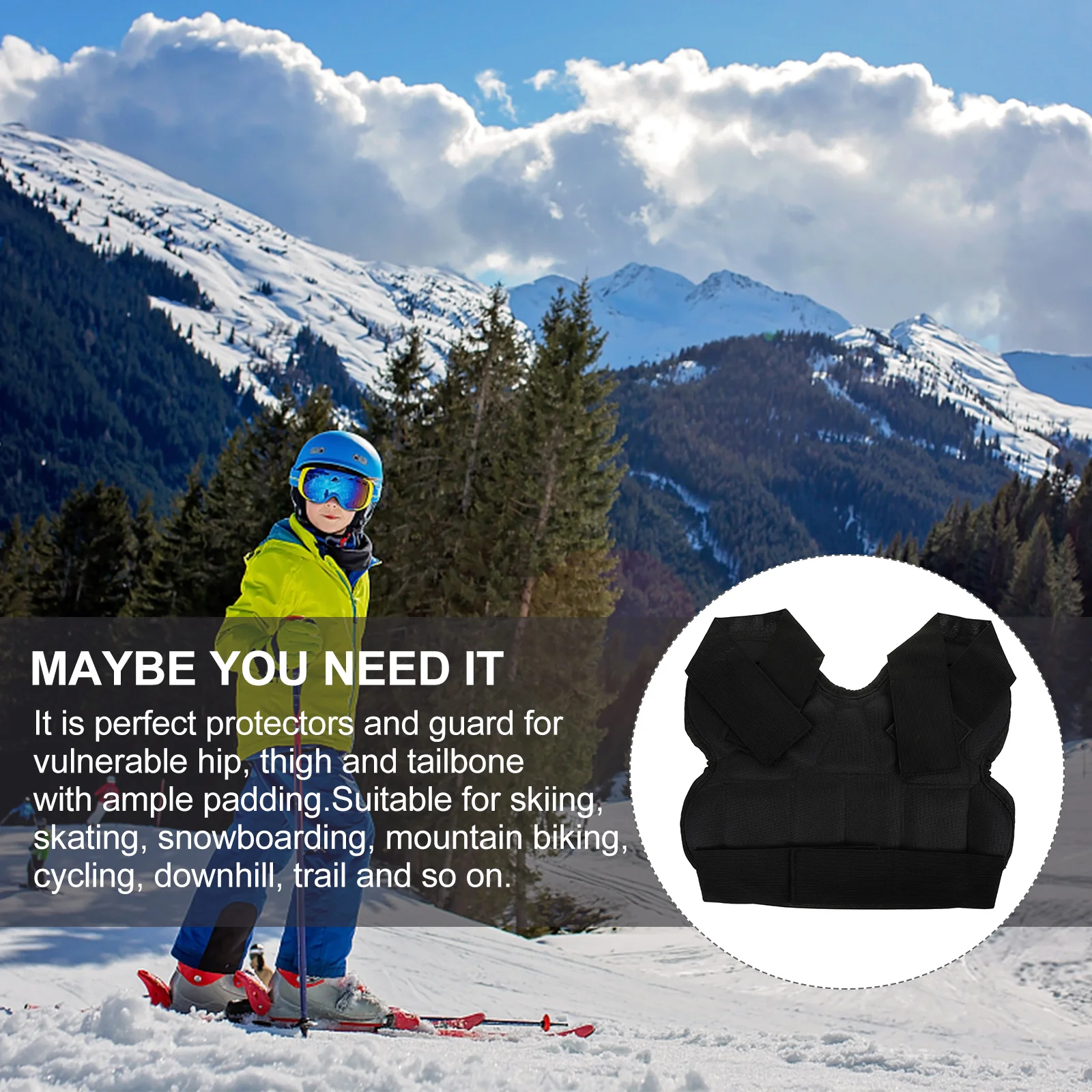 

Comfortable Breathable Hockey Girdles Kids Butt Pad for Ice Skating Skiing Snowboarding Protection Hockey Pants