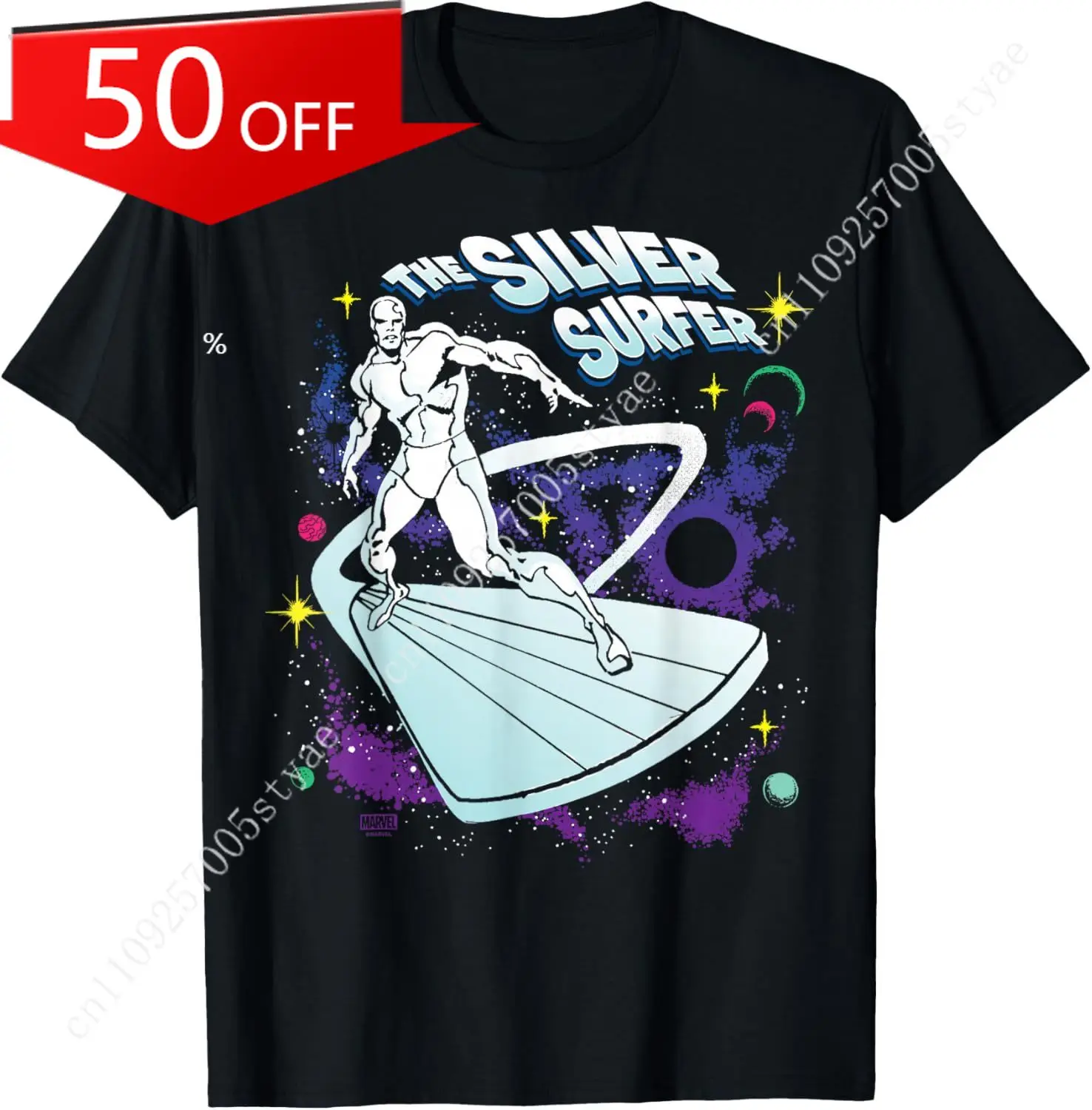 

Marvel Fantastic Four - Silver Surfer Retro T-Shirt