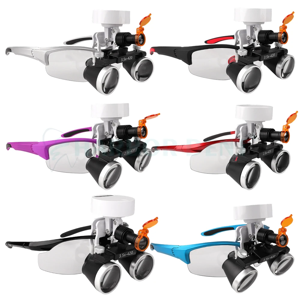 

Dental Loupes 2.5/3.5x Dentist Magnifier Headlight Wireless 5W Headlamp Dentistry Lab Tool Medical Loupes Magnification Binocul