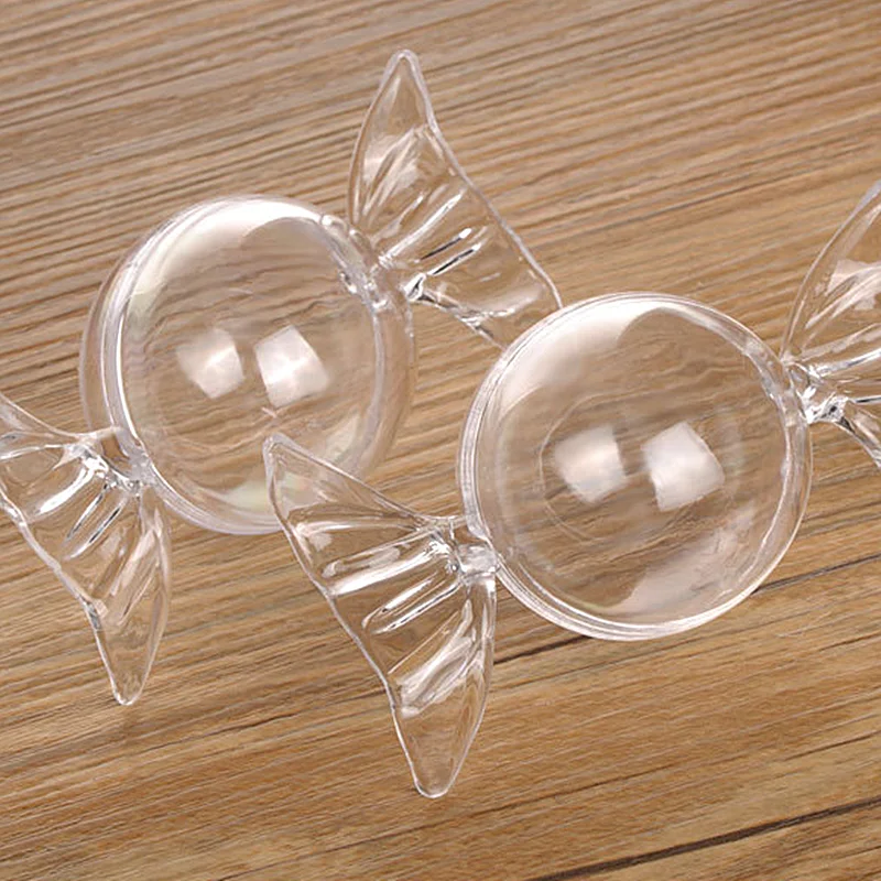 6PCS Mini Cute Candy Shaped Plastic  Boxes For Wedding Children Birthday Party Baby Shower Sweets Container view 3