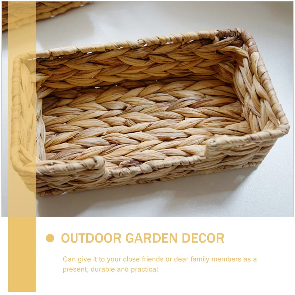 

Rattan Storage Basket Baskets for Shelves Small Organizing Hampers Towel Rack Woven Metal Makeup