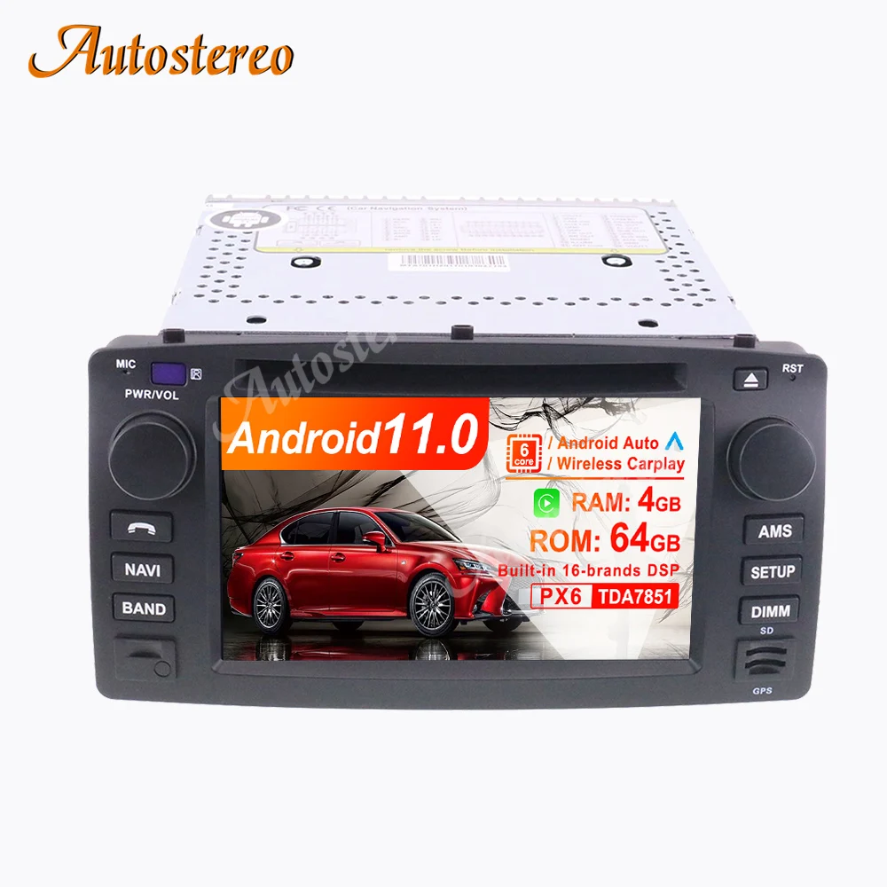 Android 13.0 Carplay GPS Navigation For Toyota Corolla 2001-2006 Car Radio Multimedia Player Auto Stereo Tape Recorder Head Unit