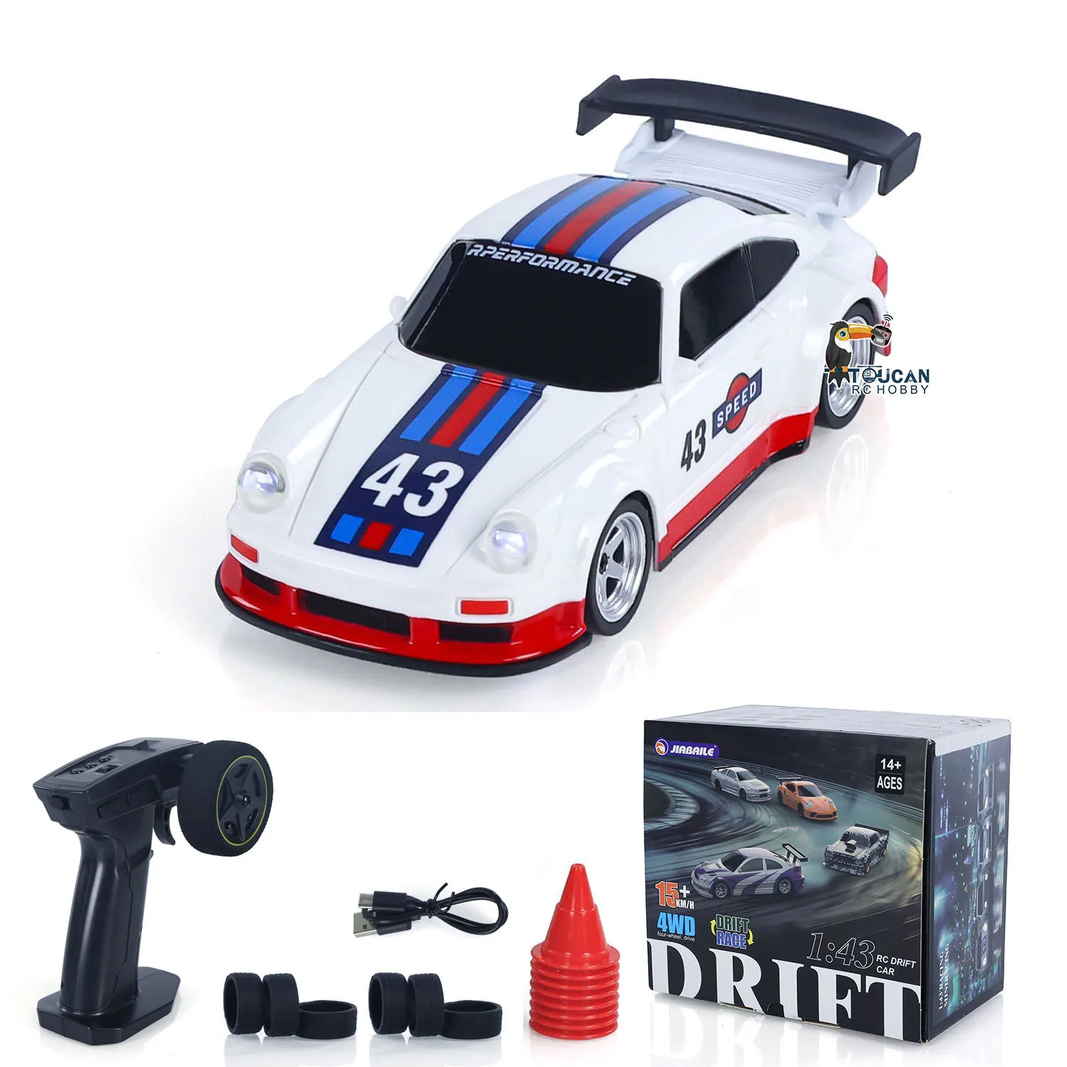 UITVERKOOP 4WD RTR 1/43 RC Snelheidsauto Vierwielaandrijving Radiobesturing 2.4g Mini Racing Drifting Auto Speelgoed Hoge snelheid Model Cadeau voor jongens